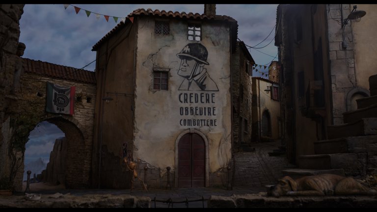Screen capture from Guillermo del Toro’s Pinocchio