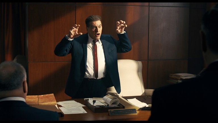 Screen capture from The Irishman