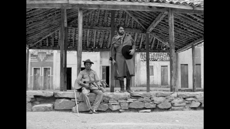 Screen capture from Black God, White Devil