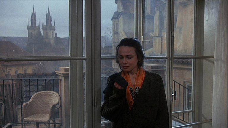 Screen capture from The Unbearable Lightness of Being