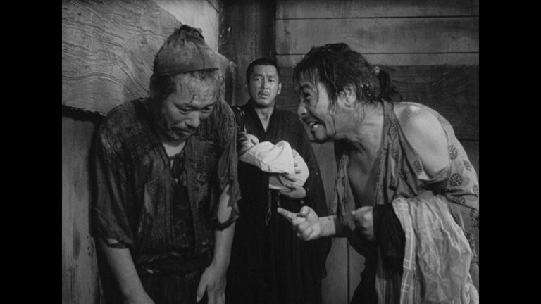 Screen capture from Rashomon