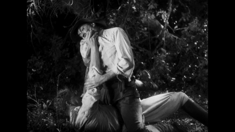 Screen capture from Sambizanga / Prisioneros de la tierra