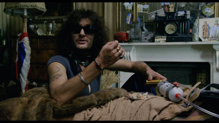 Screen capture from Withnail and I