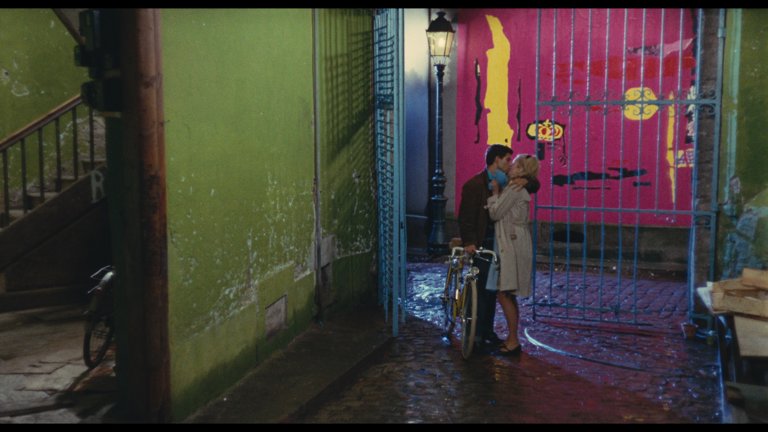 Screen capture from The Umbrellas of Cherbourg