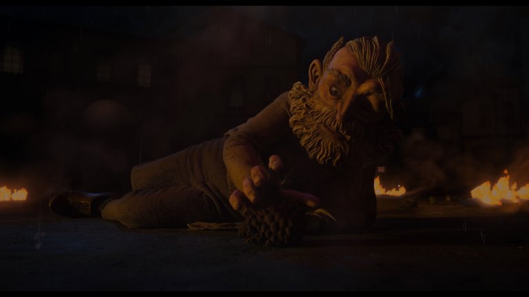 Screen capture from Guillermo del Toro’s Pinocchio