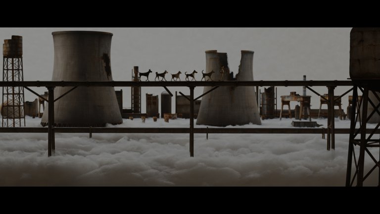 Screen capture from Isle of Dogs