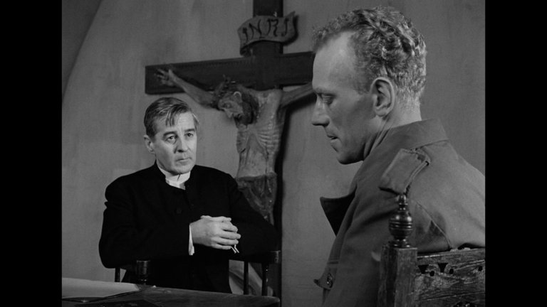Screen capture from Winter Light
