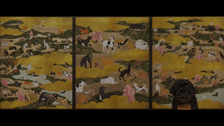 Screen capture from Isle of Dogs