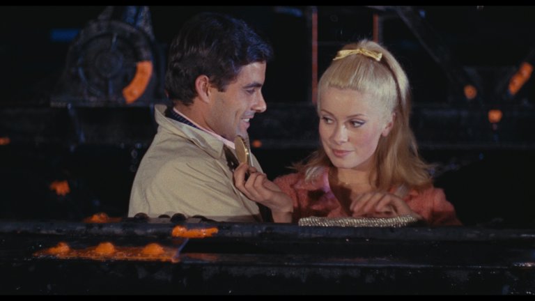 Screen capture from The Umbrellas of Cherbourg