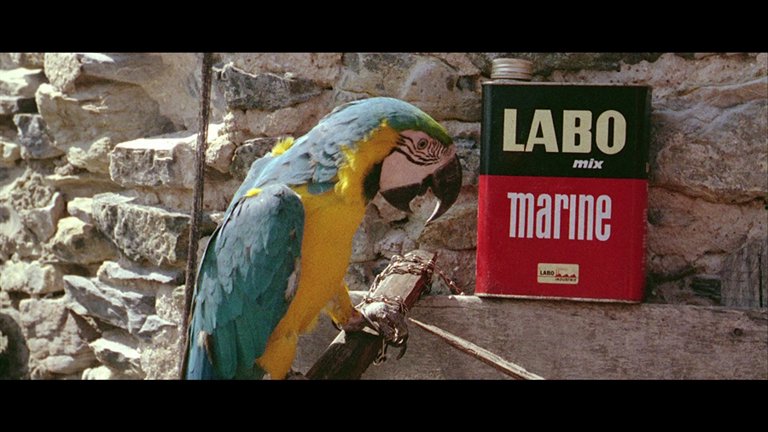Screen capture from Pierrot le fou