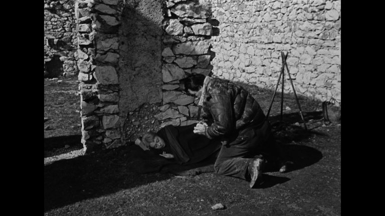 Screen capture from La strada