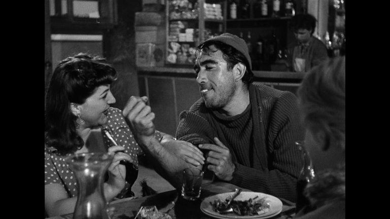 Screen capture from La strada