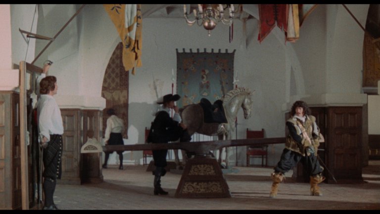 Screen capture from The Three Musketeers / The Four Musketeers: Two Films by Richard Lester