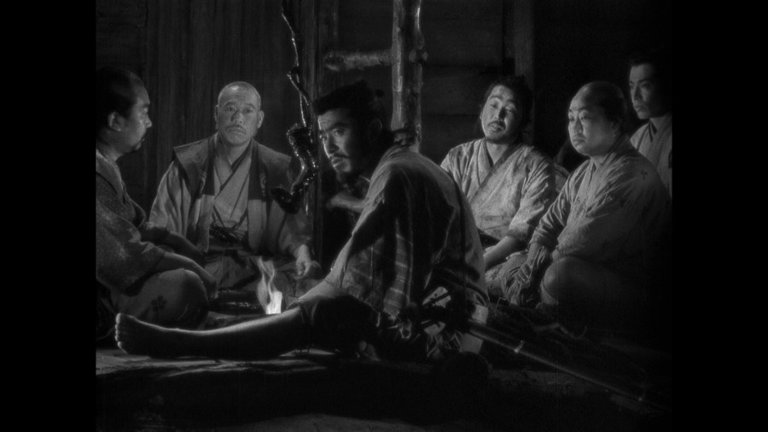 Screen capture from Seven Samurai