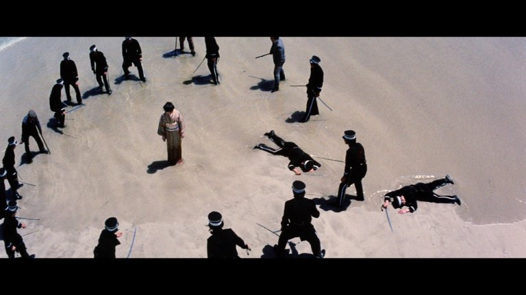 Screen capture from The Complete Lady Snowblood