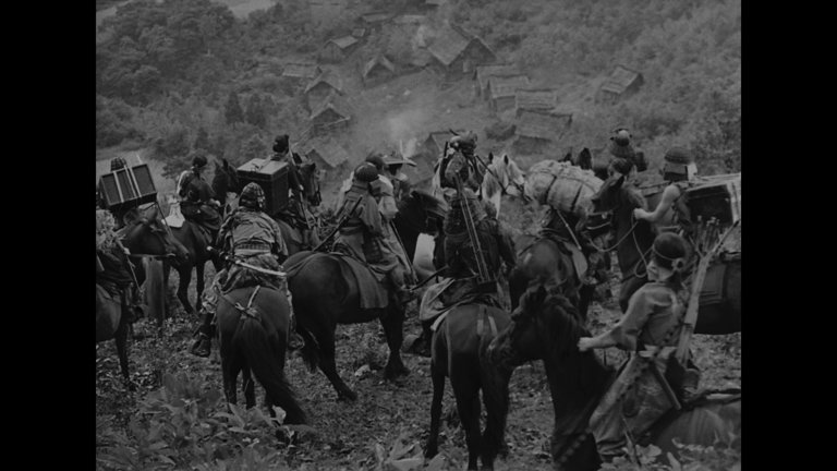 Screen capture from Seven Samurai