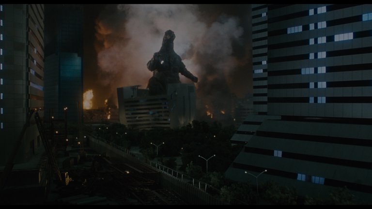 Screen capture from Godzilla vs. Biollante