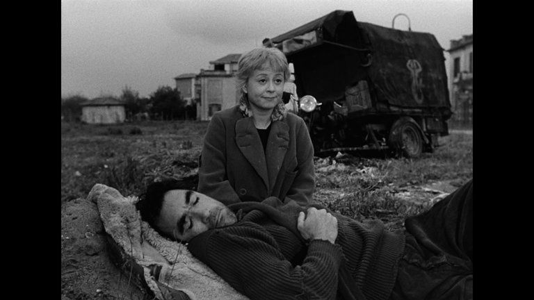 Screen capture from La strada