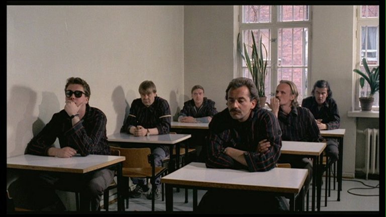 Screen capture from Aki Kaurismäki's Proletariat Trilogy