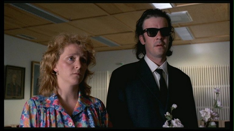 Screen capture from Aki Kaurismäki's Proletariat Trilogy