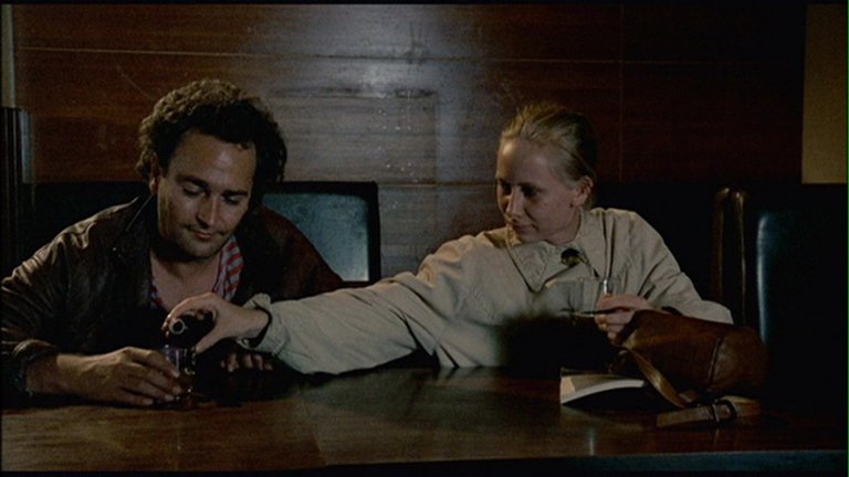 Screen capture from Aki Kaurismäki's Proletariat Trilogy