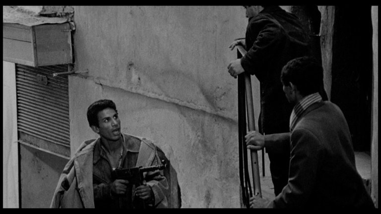 Screen capture from The Battle of Algiers