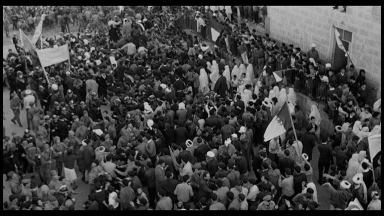 Screen capture from The Battle of Algiers