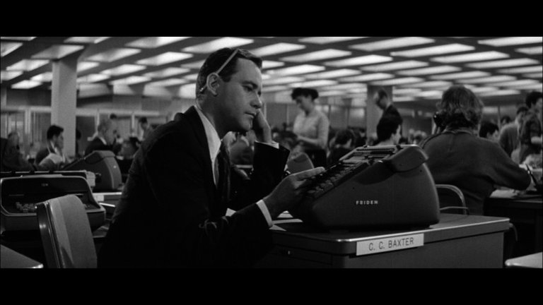 Screen capture from The Apartment