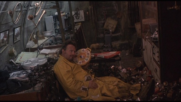Screen capture from The Bed Sitting Room