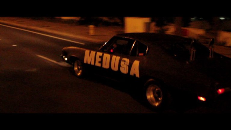 Screen capture from Bellflower