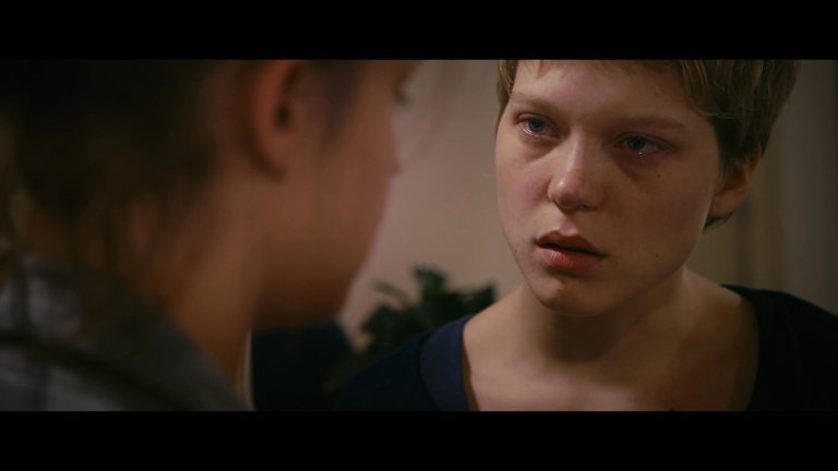 Screen capture from Blue Is the Warmest Color
