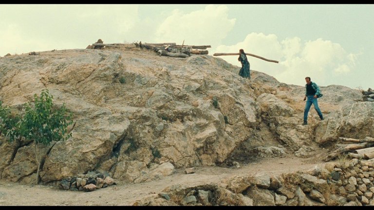 Screen capture from The Wind Will Carry Us