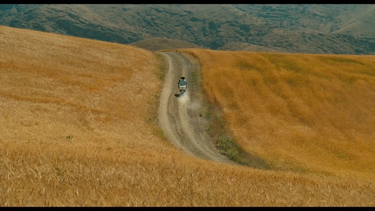Screen capture from The Wind Will Carry Us