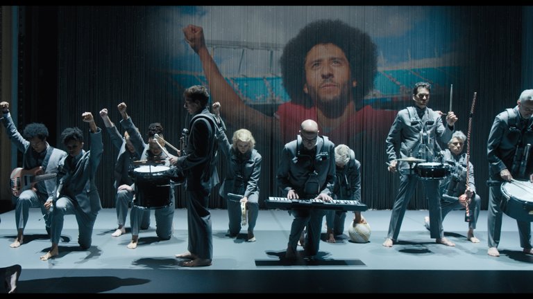 Screen capture from David Byrne's American Utopia