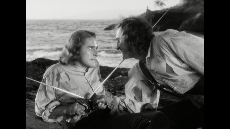 Screen capture from Captain Blood