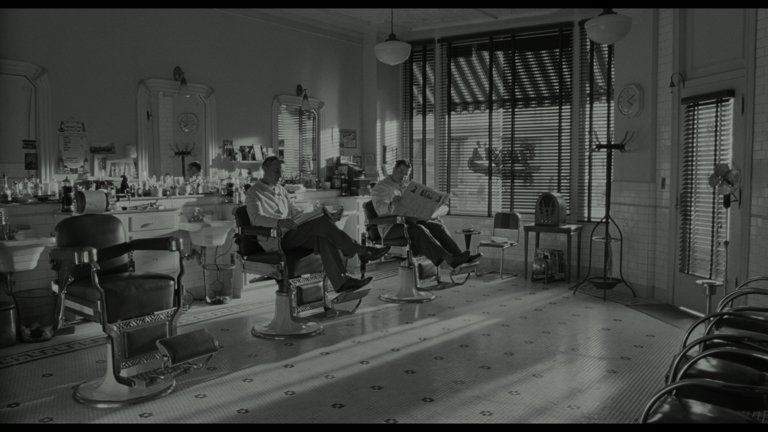 Screen capture from The Man Who Wasn't There