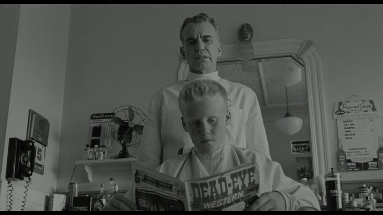 Screen capture from The Man Who Wasn't There