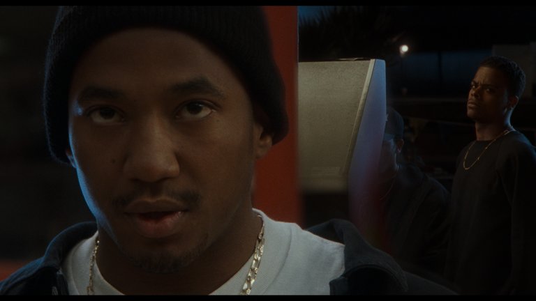 Screen capture from John Singleton's Hood Trilogy