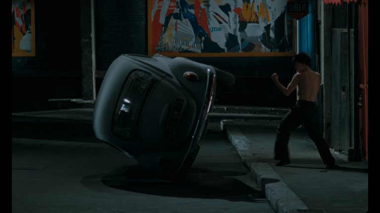 Screen capture from Three Films by Leos Carax