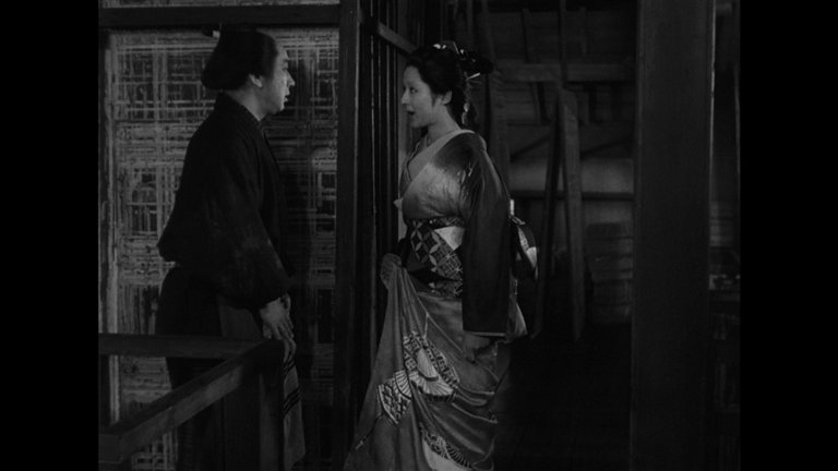 Screen capture from A Story from Chikamatsu