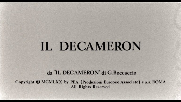 Screen capture from The Decameron