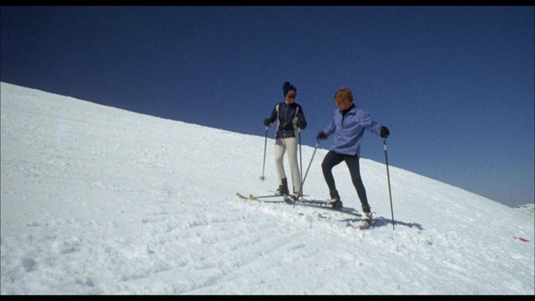 Screen capture from Downhill Racer