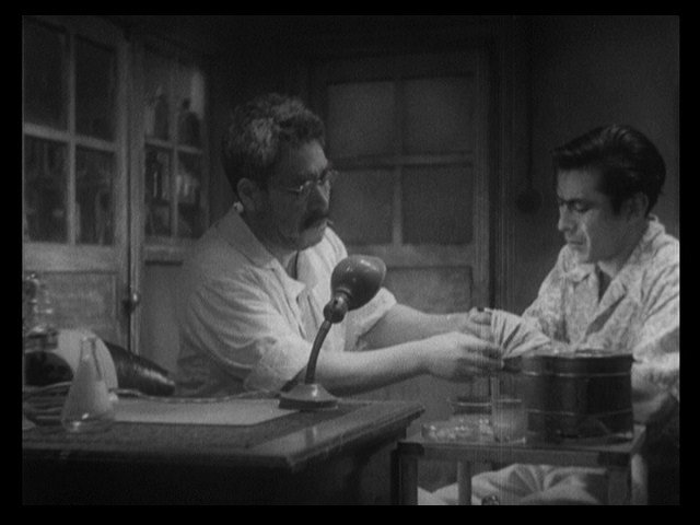 Screen capture from Drunken Angel