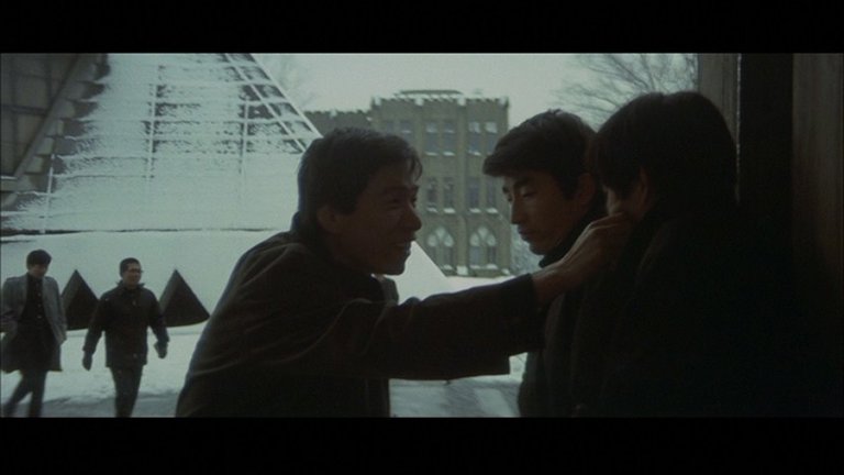 Screen capture from Oshima's Outlaw Sixties