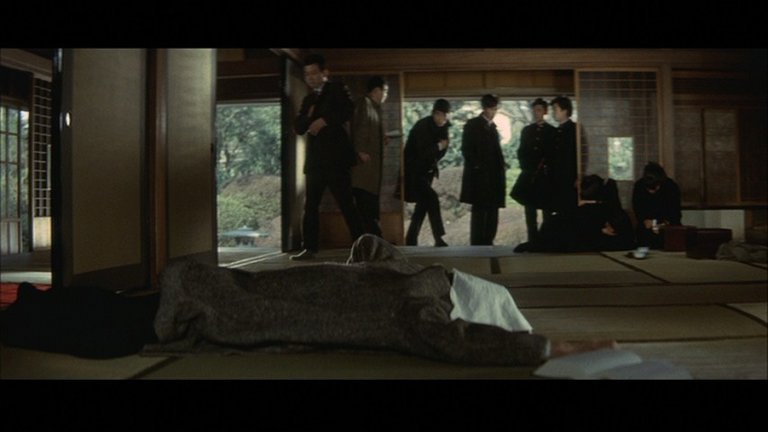 Screen capture from Oshima's Outlaw Sixties