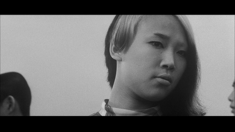 Screen capture from Oshima's Outlaw Sixties