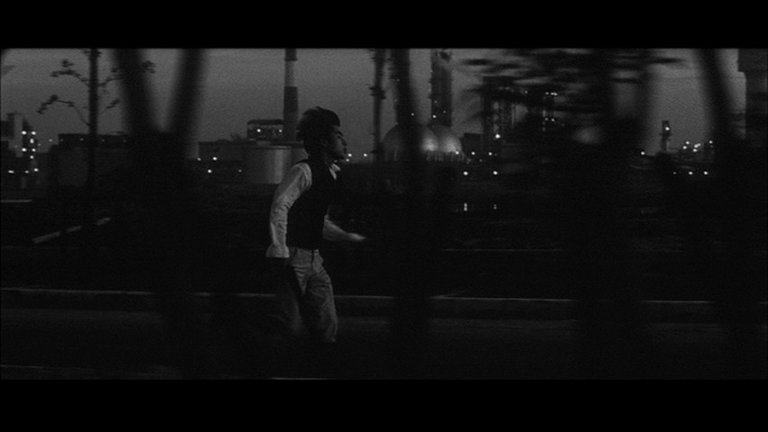 Screen capture from Oshima's Outlaw Sixties
