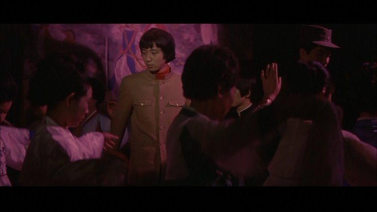 Screen capture from Oshima's Outlaw Sixties