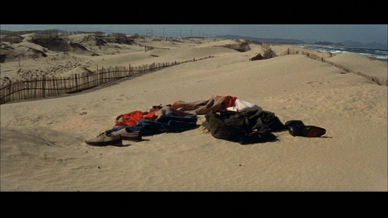 Screen capture from Oshima's Outlaw Sixties