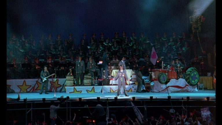 Screen capture from Aki Kaurismäki’s Leningrad Cowboys